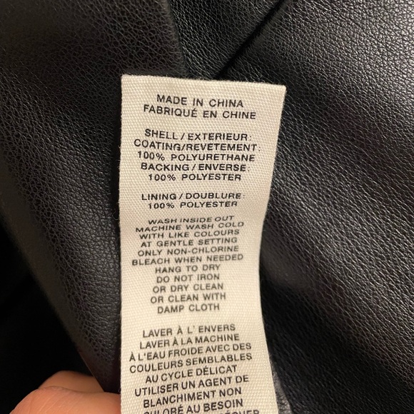 Avec Les Filles faux leather double breasted crop jacket size medium - Picture 9 of 9